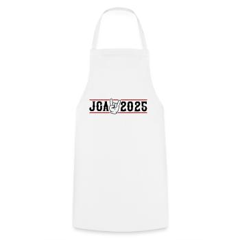 Jga 2025 Junggesellen Abschied - Kochschürze - Weiß - Vorne - AI Model Male 185 dark (185cm)
