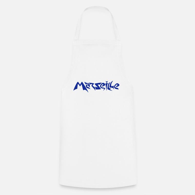Marseille - Tablier de cuisine - blanc
