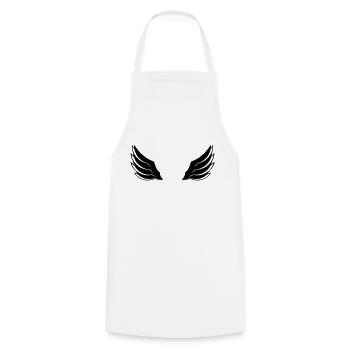 fly wing design logo feathers cool angel deco - Cooking Apron - white - Front - AI Model Male 185 dark (185cm)