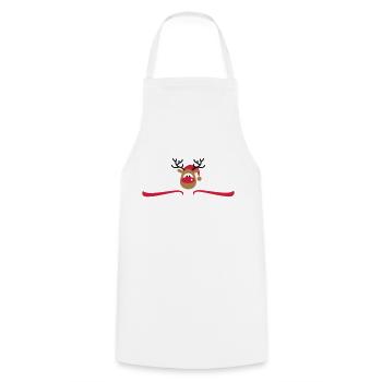 Jour de Noël - Tablier de cuisine - blanc - Devant - AI Model Male 185 dark (185cm)