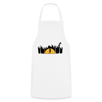 Palm Hot Girl - Cooking Apron - white - Front - AI Model Male 185 dark (185cm)