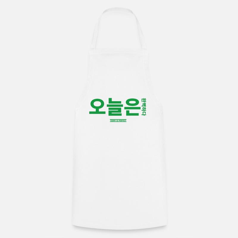 Korean - Cooking Apron - white