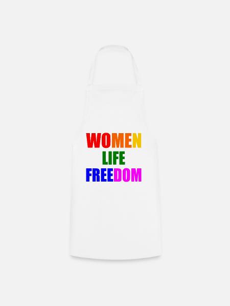 Women life freedom - Kochschürze - Weiß