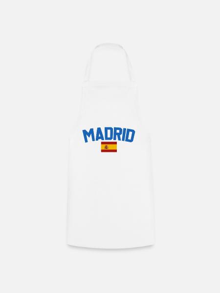 Madrid Spanien - Kochschürze - Weiß