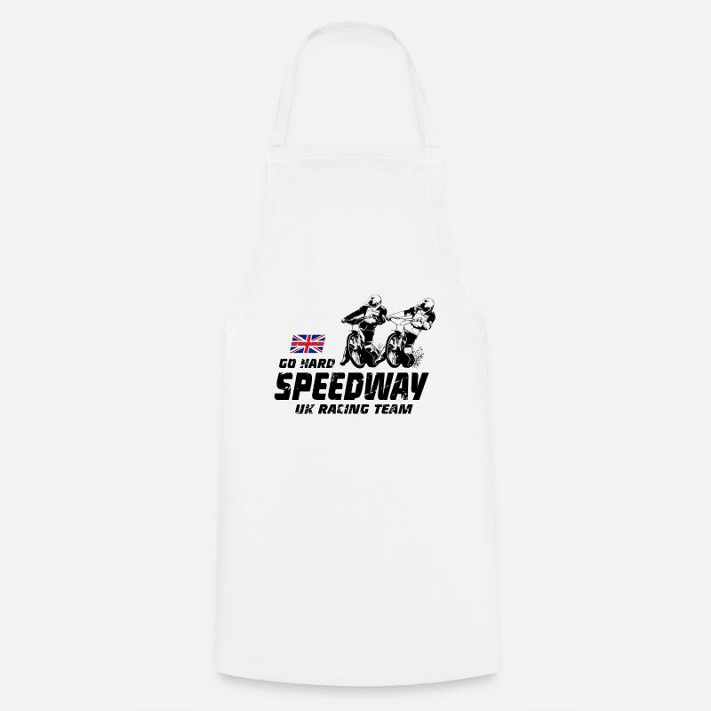 Speedway - Motorcycle Speedway - Cooking Apron - white