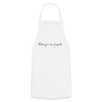 allergic to people - Tablier de cuisine - blanc - Devant - AI Model Male 185 dark (185cm)