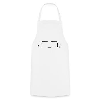 Just let it go! 🤷‍♂️ - Cooking Apron - white - Front - AI Model Male 185 dark (185cm)