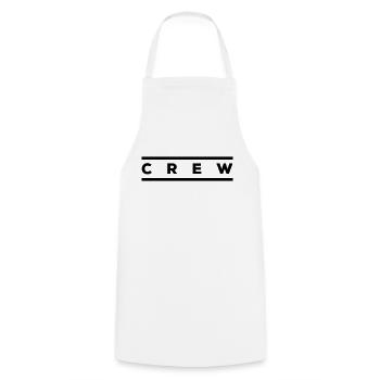 crew - Cooking Apron - white - Front - AI Model Male 185 dark (185cm)