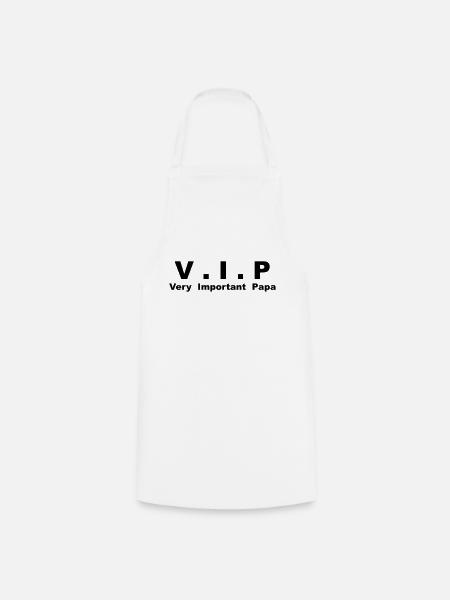 Very Important Papa - V.I.P - Tablier de cuisine - blanc