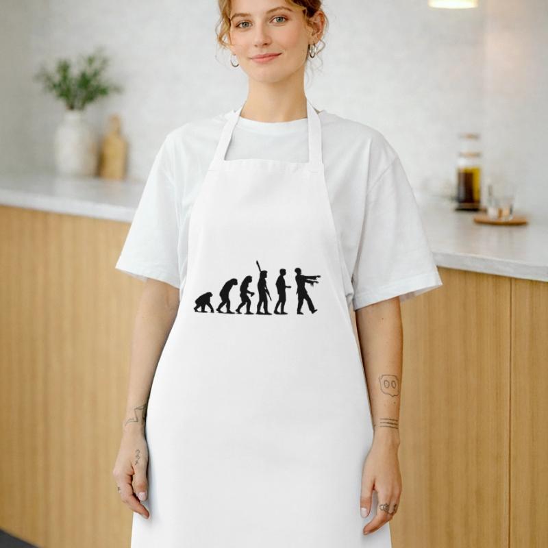 Zombie Evolution (einfarbig) Kochschürze