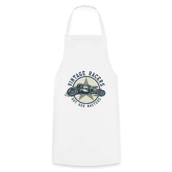vintage racer Hotrod Hot Rod champion - Cooking Apron - white - Front - AI Model Male 185 dark (185cm)