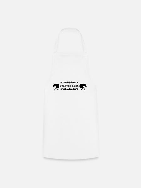 quarterhorse - Kochschürze - Weiß