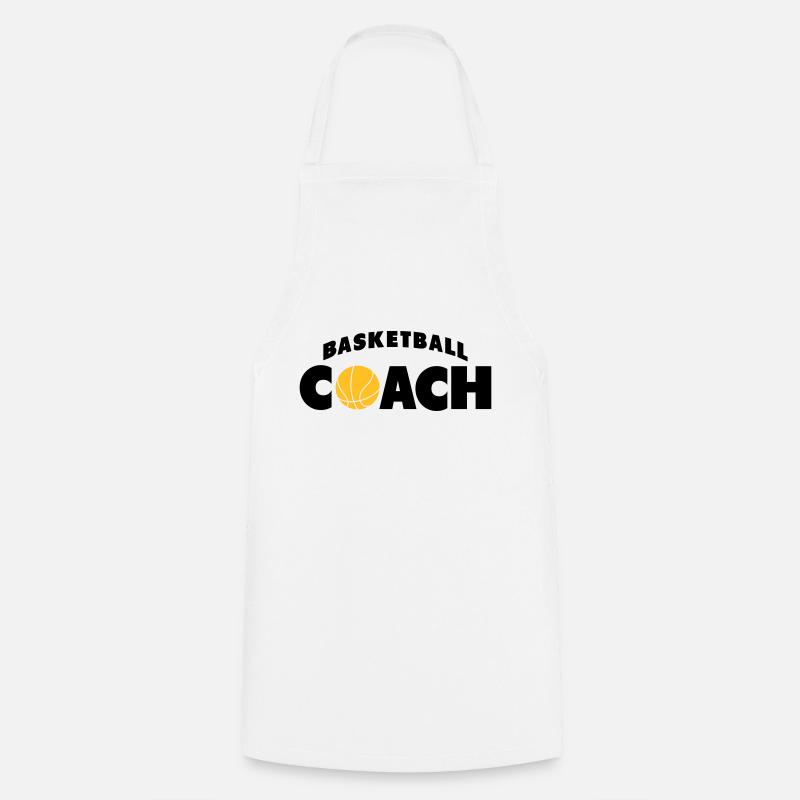 basketball coach - Tablier de cuisine - blanc