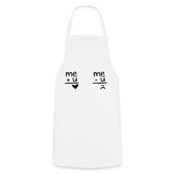 amour humour - Tablier de cuisine - blanc - Devant - AI Model Male 185 dark (185cm)