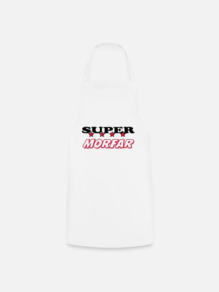 Super morfar - Forklæde - hvid
