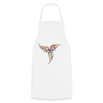celtique stmbol 17 e 7 - Tablier de cuisine - blanc - Devant - AI Model Male 185 dark (185cm)