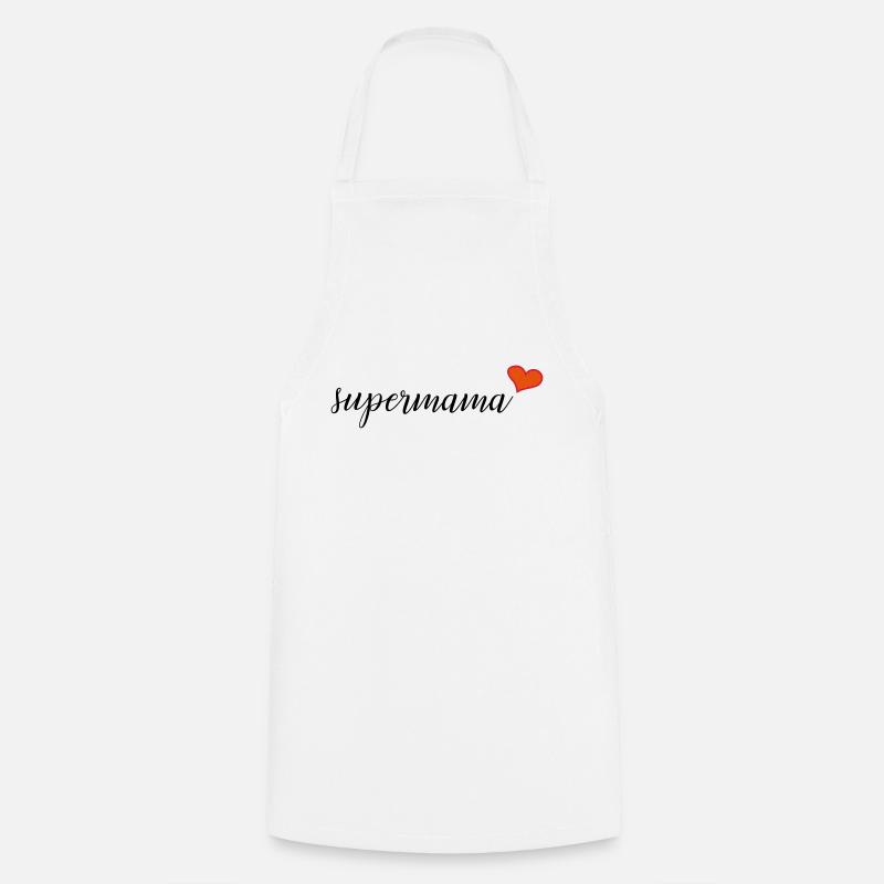 Super maman - Tablier de cuisine - blanc