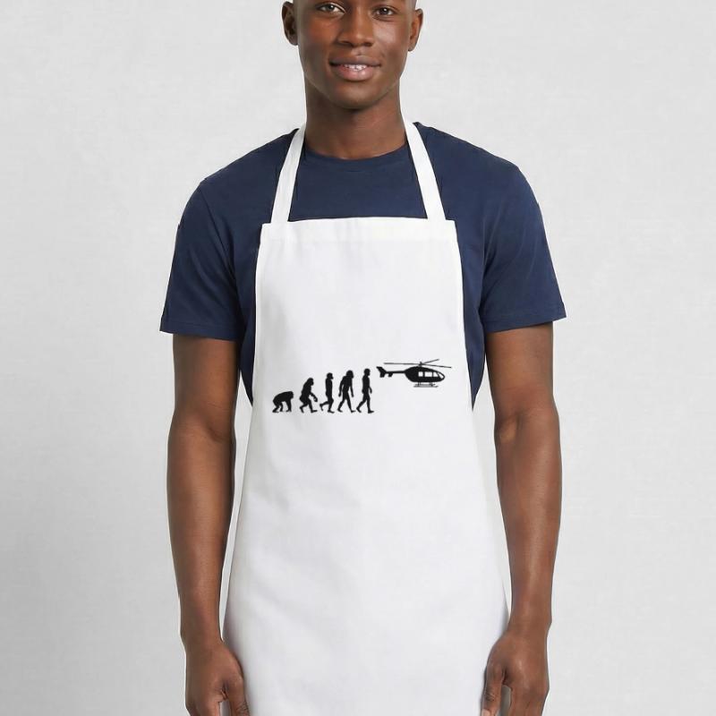Helicopter Pilot Evolution Stone Age Cooking Apron