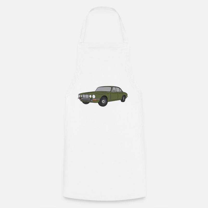 70s XJ Series 2 Juniper Vert - Tablier de cuisine - blanc