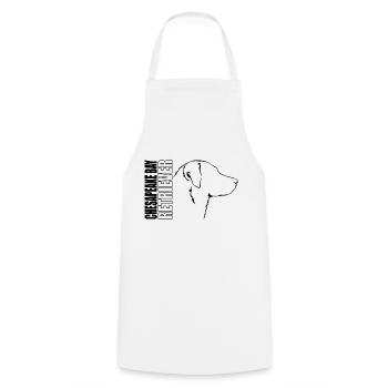 CHESAPEAKE BAY RETRIEVER Profil Chiens Chien - Tablier de cuisine - blanc - Devant - AI Model Male 185 dark (185cm)