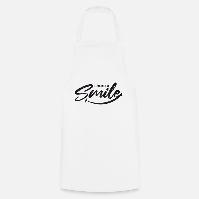 share a smile - Kochschürze - Weiß