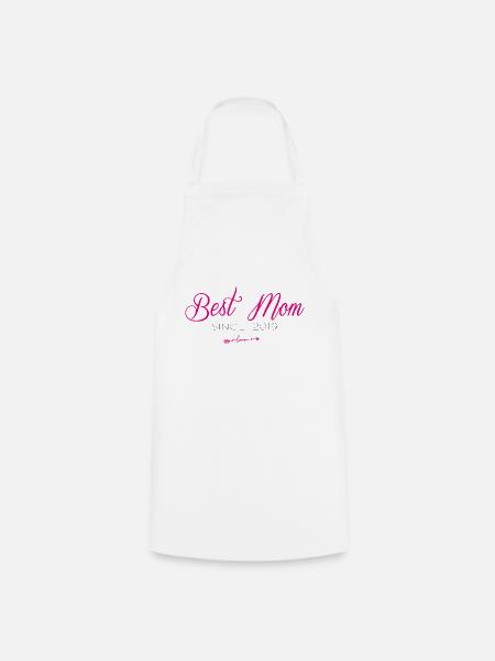 Best Mom since 2019 - Cooking Apron - white