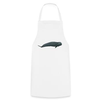 pilot whale - Cooking Apron - white - Front - AI Model Male 185 dark (185cm)