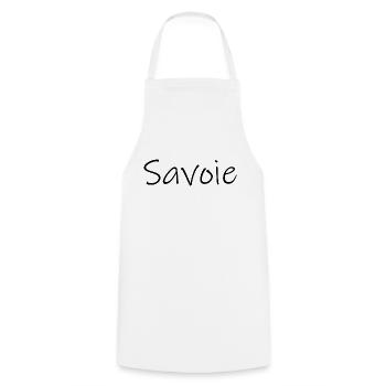 Savoie Typographie - Tablier de cuisine - blanc - Devant - AI Model Male 185 dark (185cm)
