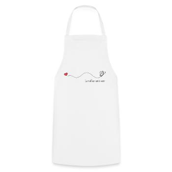 Le meilleur est à venir - Tablier de cuisine - blanc - Devant - AI Model Male 185 dark (185cm)
