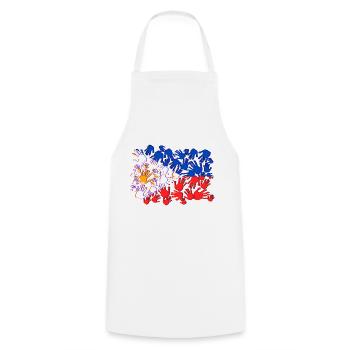 Philippines drapeau philippin fierté je cadeau - Tablier de cuisine - blanc - Devant - AI Model Male 185 dark (185cm)