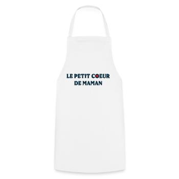 Le Petit Cœur De Maman - Tablier de cuisine - blanc - Devant - AI Model Male 185 dark (185cm)