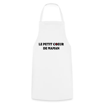 Le Petit Cœur De Maman - Tablier de cuisine - blanc - Devant - AI Model Male 185 dark (185cm)