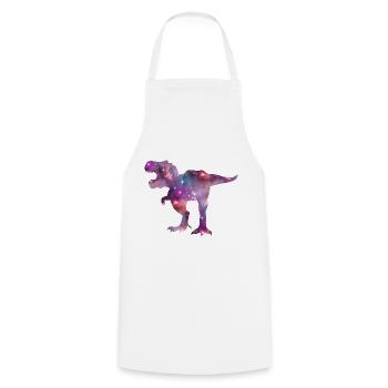 Tyrannosaurus Rex dans l’espace T-Rex Enfants Cool - Tablier de cuisine - blanc - Devant - AI Model Male 185 dark (185cm)