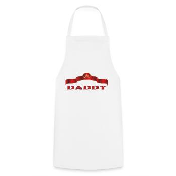 PAPA - Kochschürze - Weiß - Vorne - AI Model Male 185 dark (185cm)