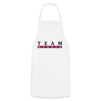 Team Member - Cooking Apron - white - Front - AI Model Male 185 dark (185cm)