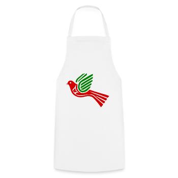 Dove of peace dove - Cooking Apron - white - Front - AI Model Male 185 dark (185cm)