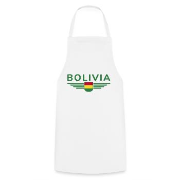 J’aime la Bolivie, T-shirt design de style élégance - Tablier de cuisine - blanc - Devant - AI Model Male 185 dark (185cm)