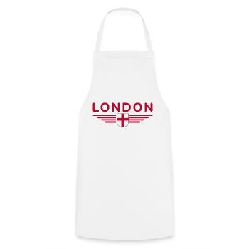 London England Fan T-Shirt Design - Cooking Apron - white - Front - AI Model Male 185 dark (185cm)