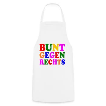 Colorful against the right - Cooking Apron - white - Front - AI Model Male 185 dark (185cm)