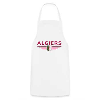 Algiers Design – Capital of Algeria - Cooking Apron - white - Front - AI Model Male 185 dark (185cm)