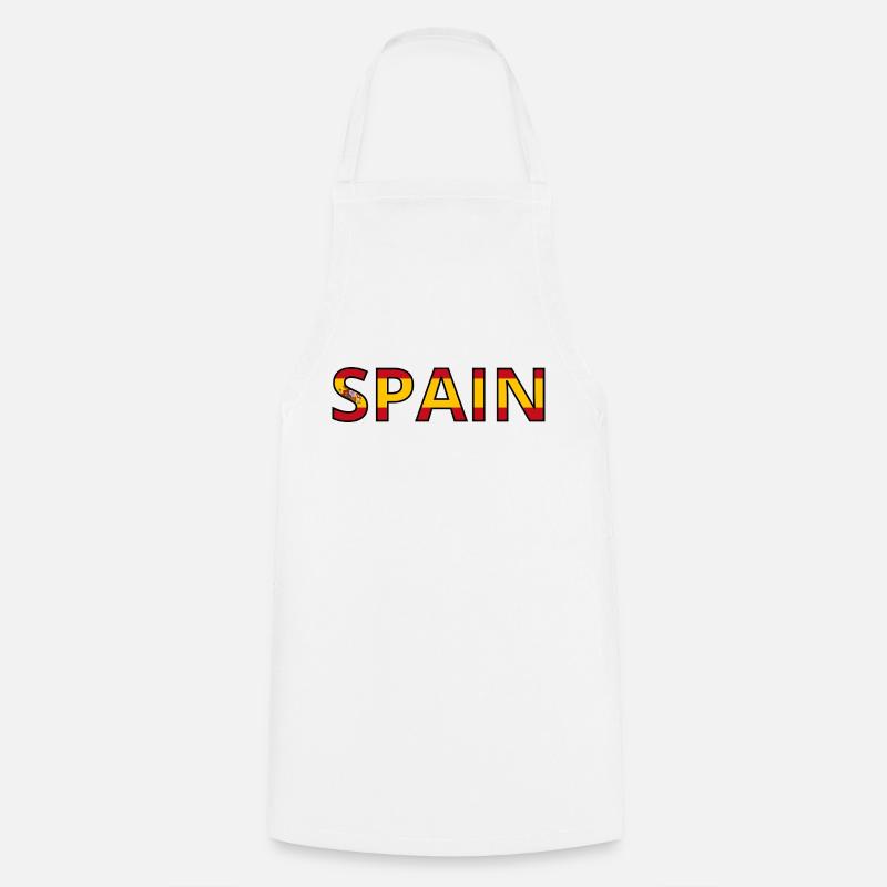 Drapeau Spain - Tablier de cuisine - blanc
