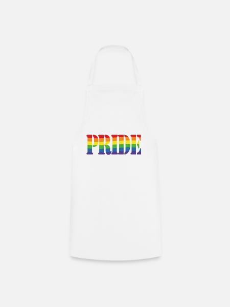 Rainbow Pride - Kochschürze - Weiß