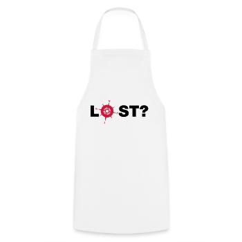 lost__f2 - Kochschürze - Weiß - Vorne - AI Model Male 185 dark (185cm)