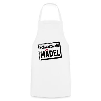 Schwarzwaldmädel - Kochschürze - Weiß - Vorne - AI Model Male 185 dark (185cm)