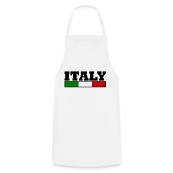 Italy flag - Cooking Apron - white - Front - AI Model Male 185 dark (185cm)