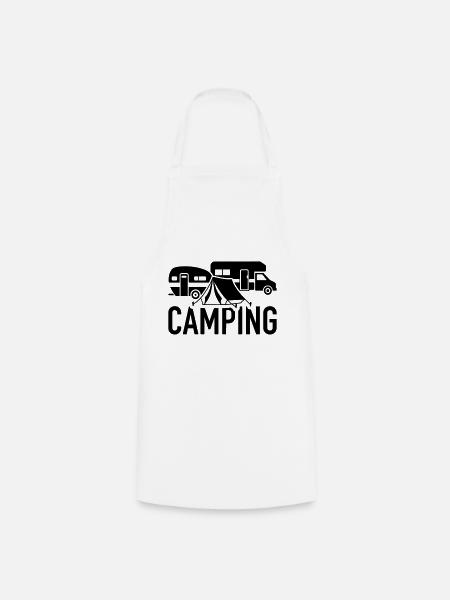 Camping - Kochschürze - Weiß