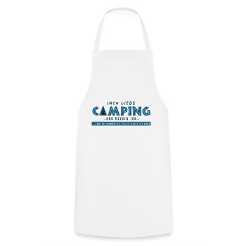 campen arbeit campingwagen lustige sprüche camper - Kochschürze - Weiß - Vorne - AI Model Male 185 dark (185cm)