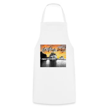 La Push baby! Illustration - Cooking Apron - white - Front - AI Model Male 185 dark (185cm)