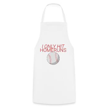 I Only Hit Homeruns 4 - Kochschürze - Weiß - Vorne - AI Model Male 185 dark (185cm)