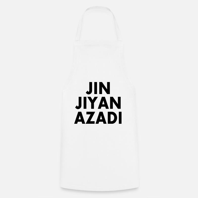 jin jiyan azadi - Tablier de cuisine - blanc